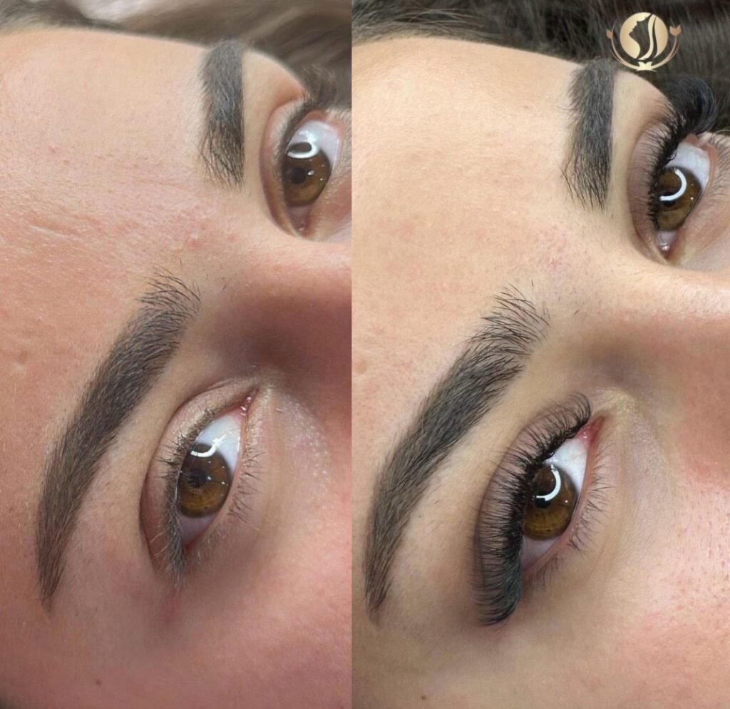 Ausschnitt eines Gesichts mit Fokus auf Makeup