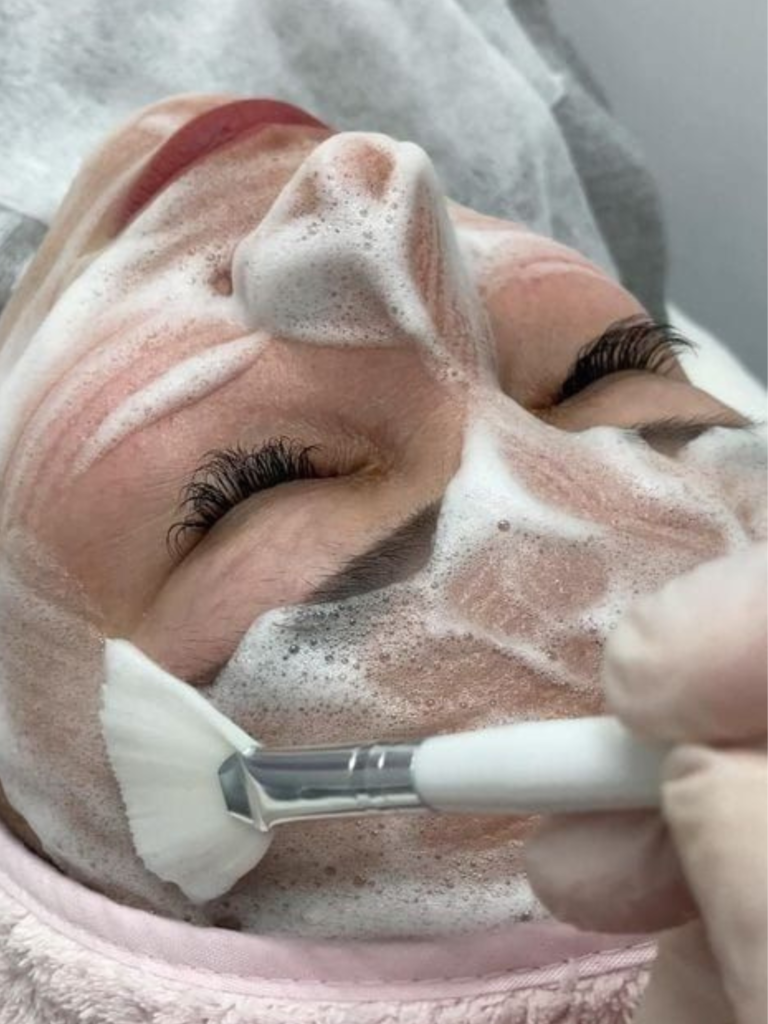 Foto einer Gesichtsbehandlung