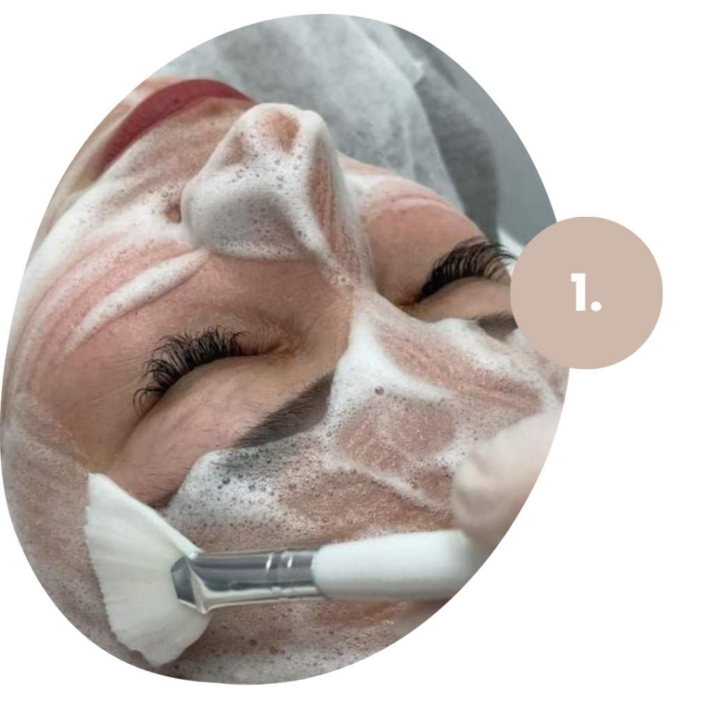 Beispiele einer Gesichtsbehandlung